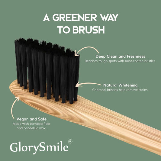 1/4 Pcs Bamboo Toothbrushes