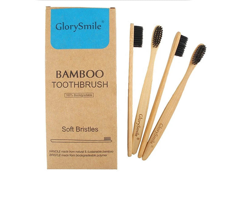 1/4 Pcs Bamboo Toothbrushes