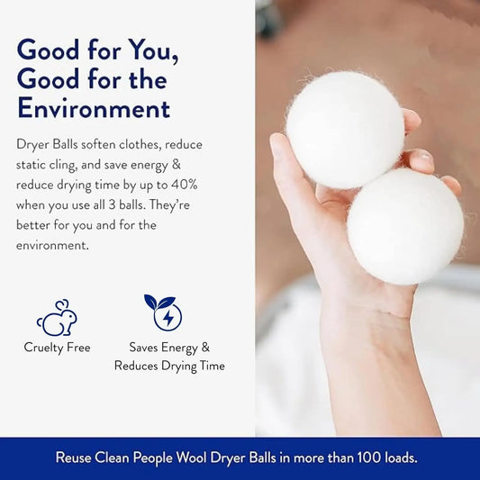 100% New Zealand Wool Dryer Balls, 6-Pack