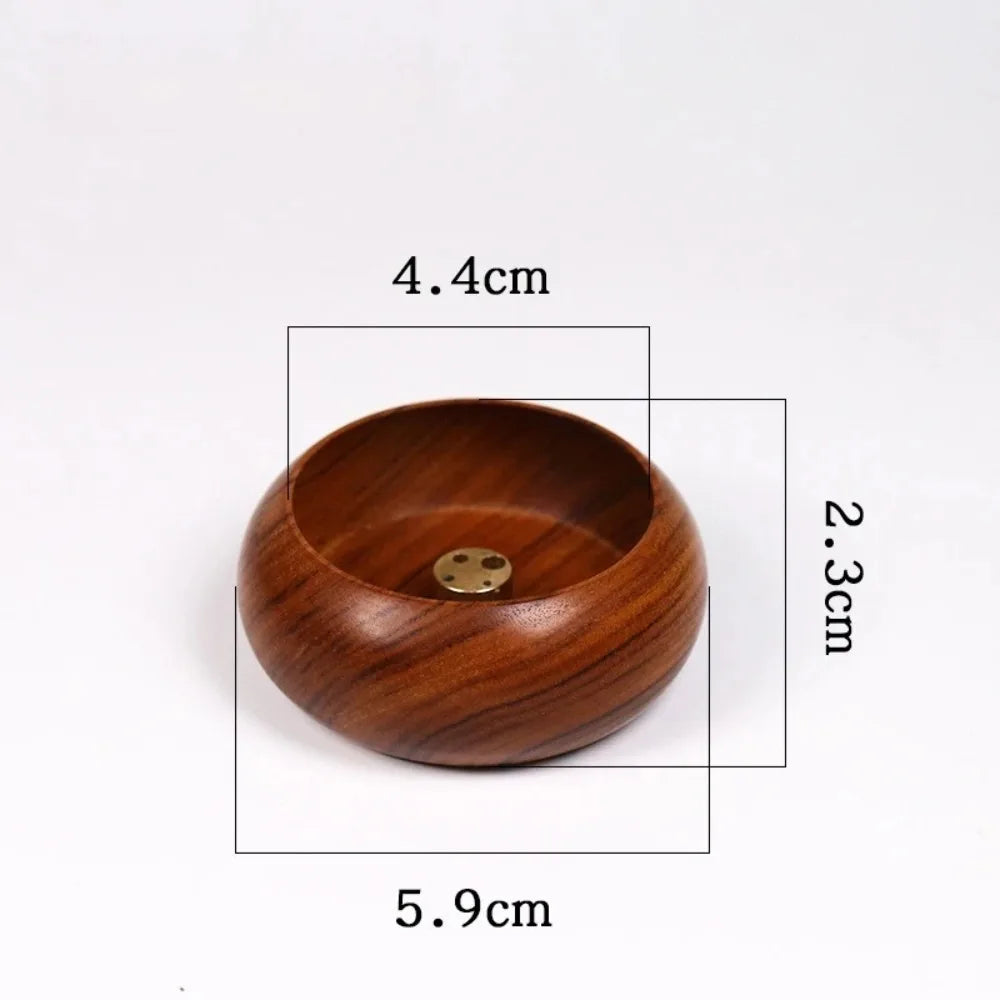 Exquisite wooden plug-in incense burner - suitable for Buddhist worship, family tea rooms, desktop decoration - ideal gift