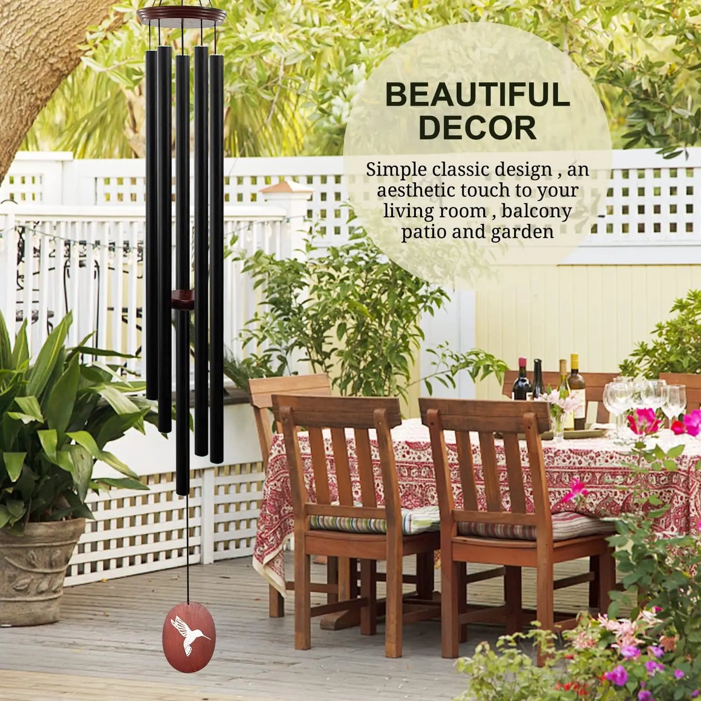 60-Inch Outdoor Wind Chimes