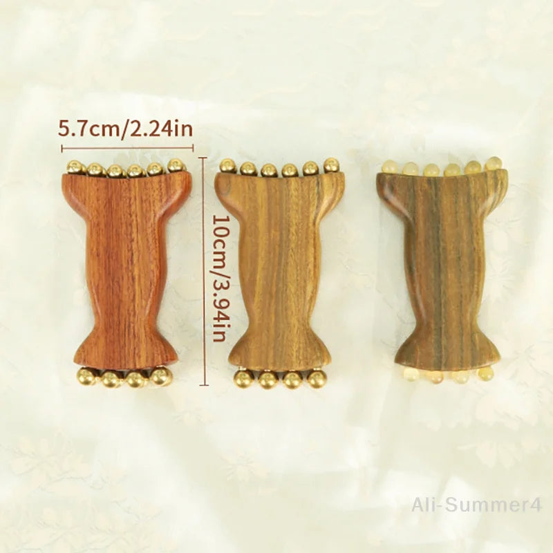 Brass Gold Bead Facial Fascia Lifting Tool