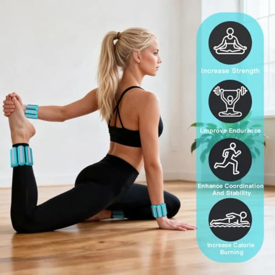 Adjustable Wrist Ankle Weights 2Pack