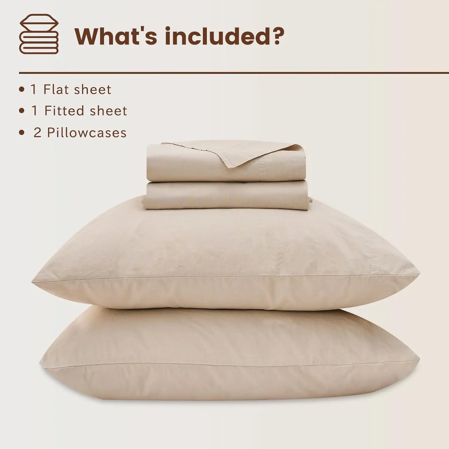 100% French Linen Sheets Queen