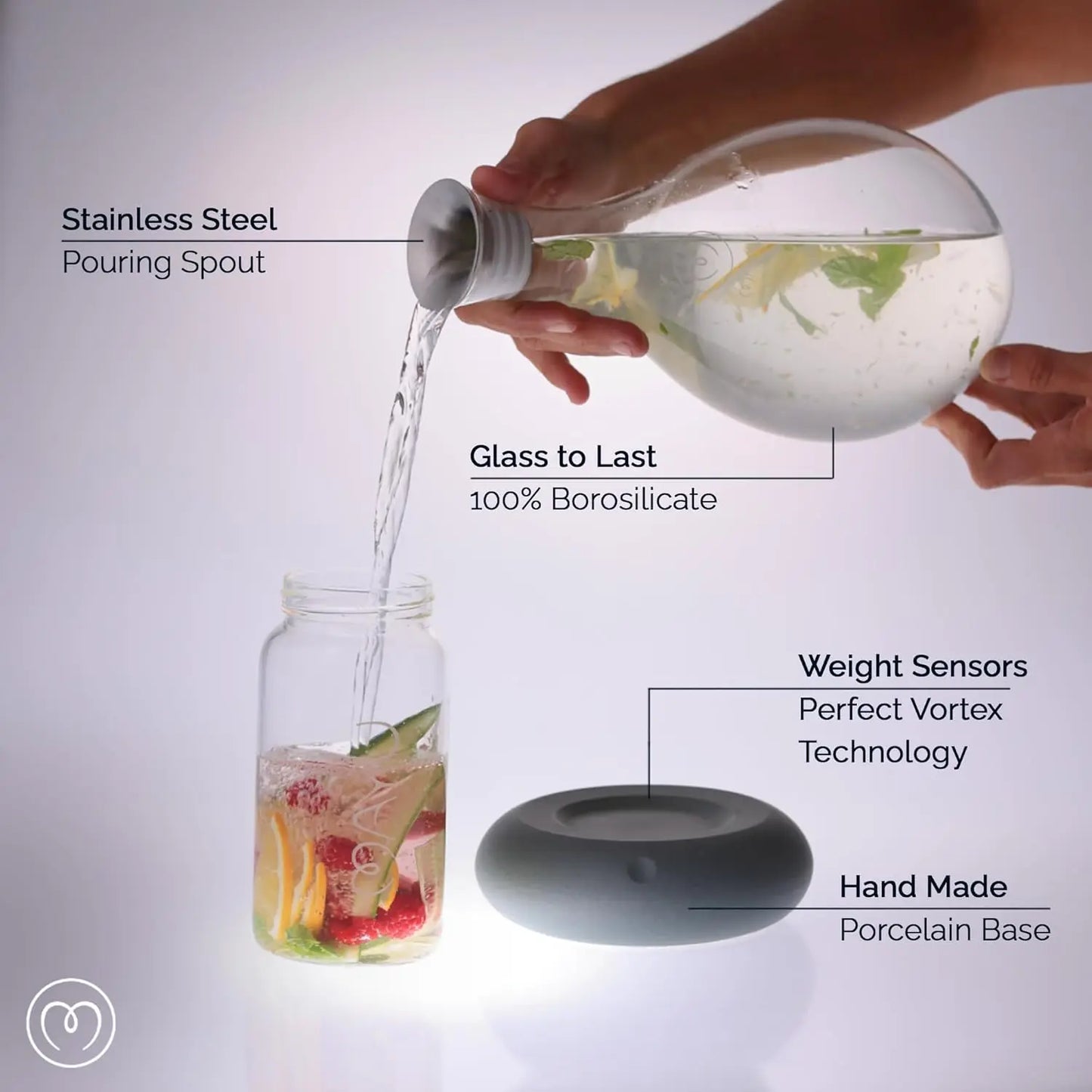 Swirl Structured Water Carafe