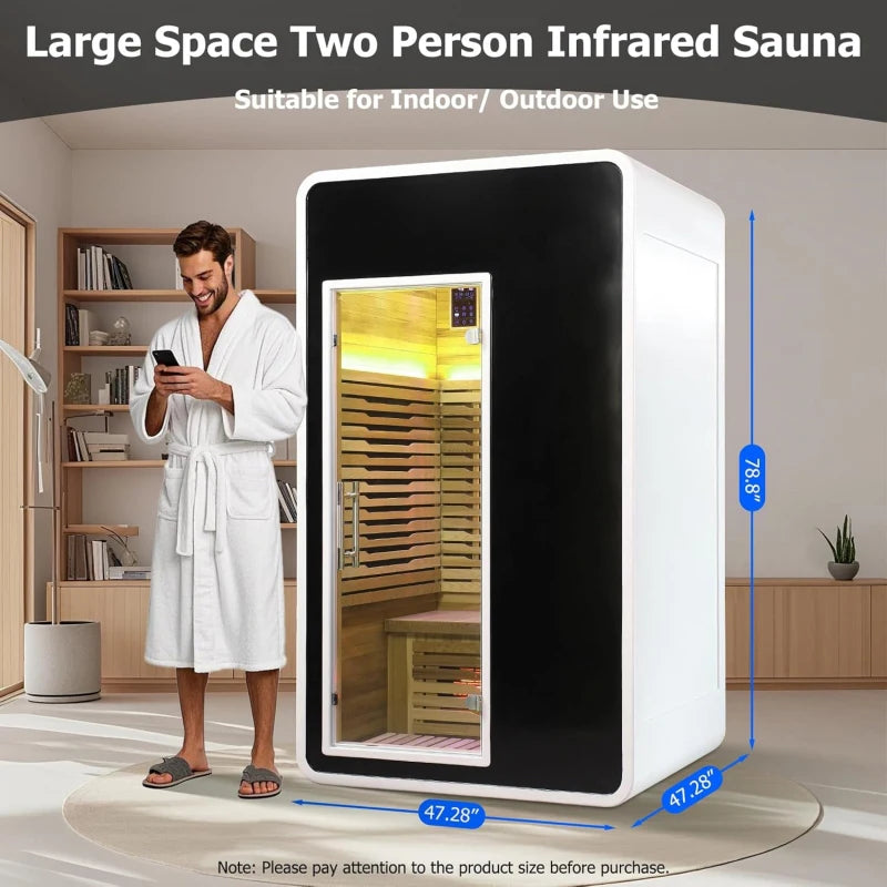Full Spectrum Infrared Sauna for 2 Person