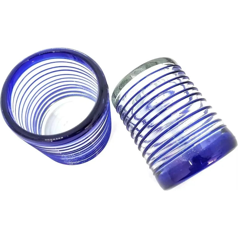 Cobalt Blue Recycled Glass Pitcher