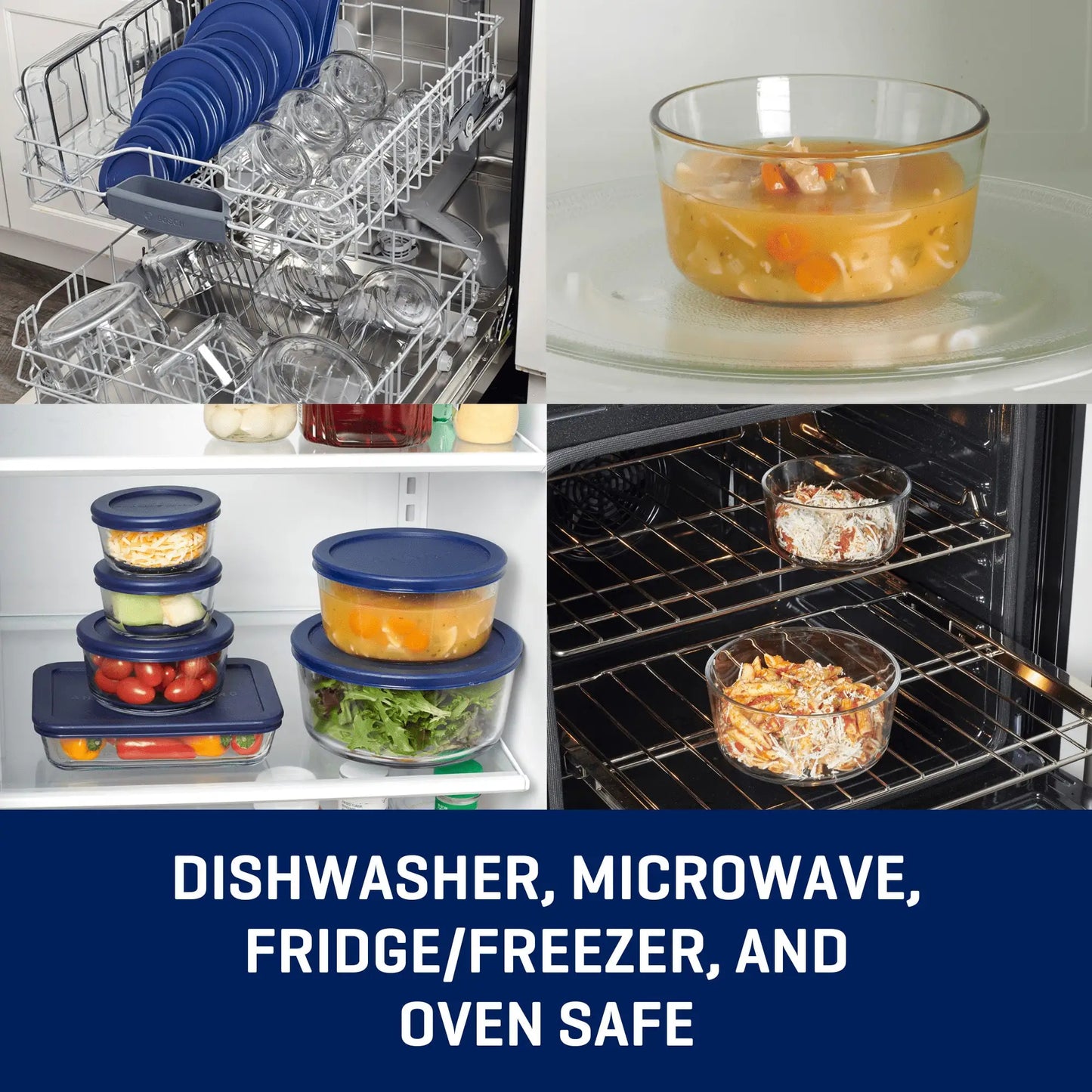 Glass food storage containers 30 pieces