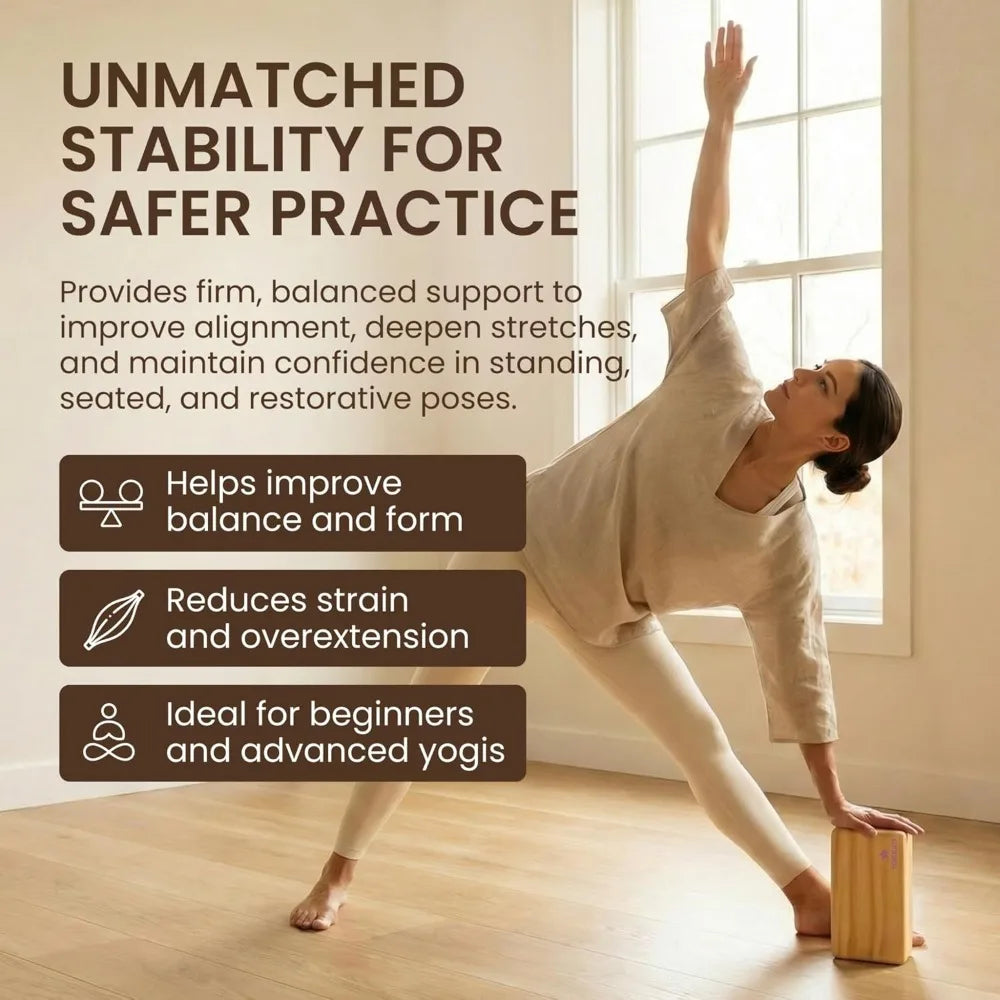 Original Wooden Yoga Blocks