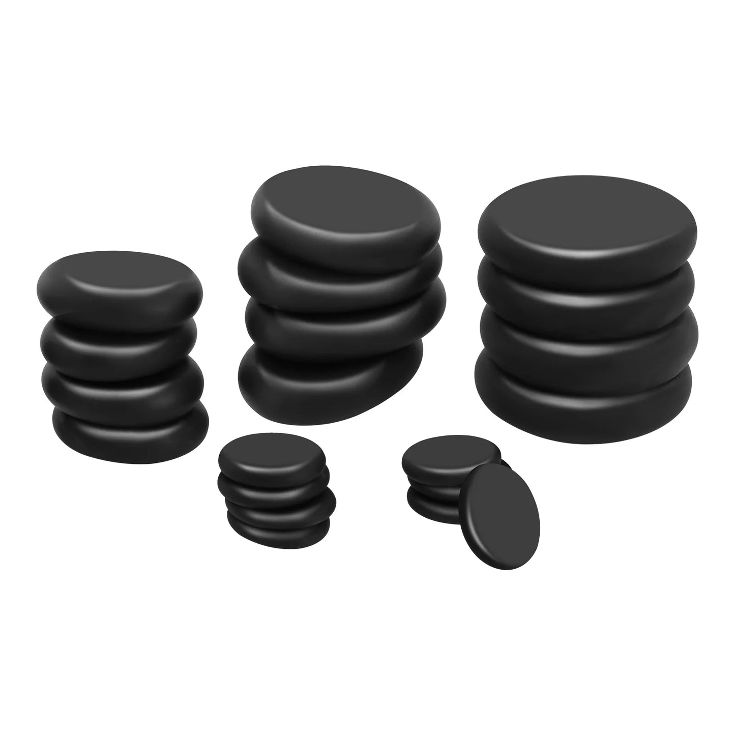 20 Pcs Basalt Hot Stones Set