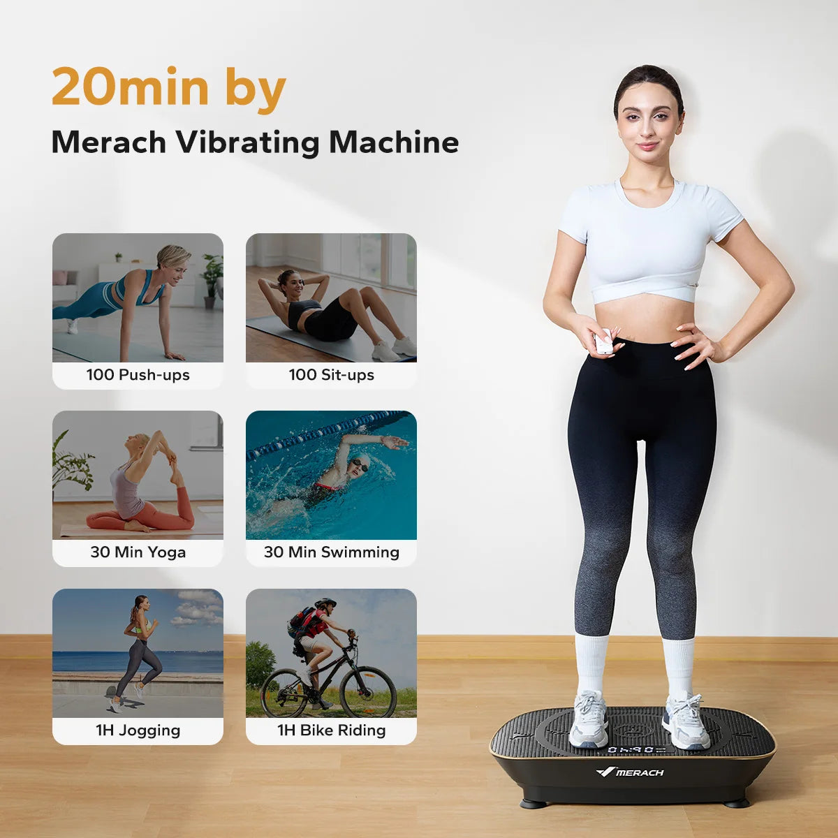 MERACH Vibration Plate Exercise Machine