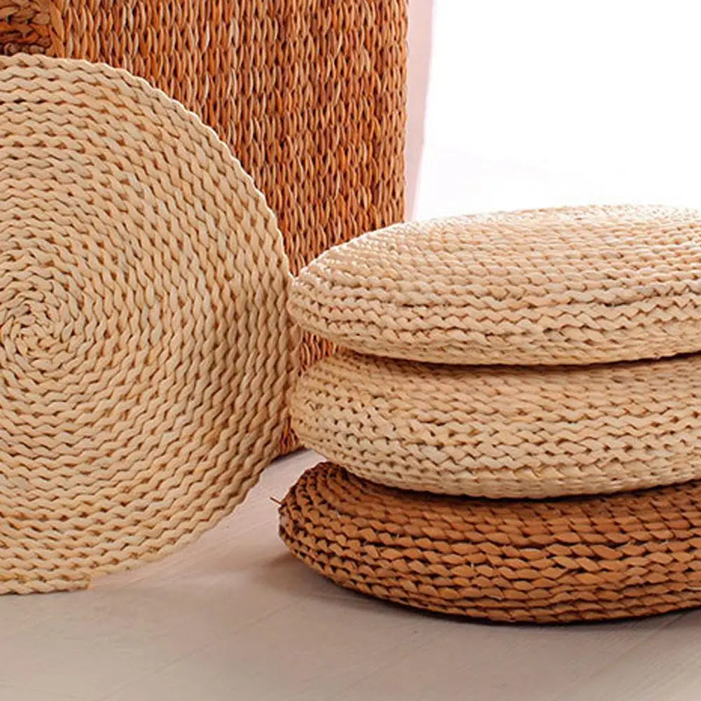 Straw Zafu Yoga Meditation Cushion