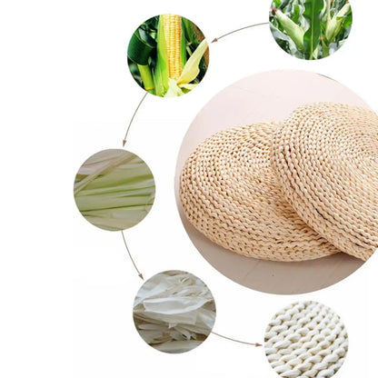 Straw Zafu Yoga Meditation Cushion