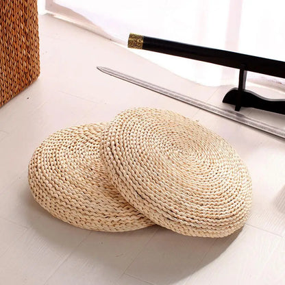 Straw Zafu Yoga Meditation Cushion