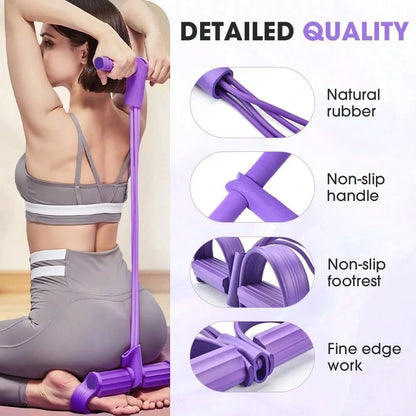 4 foot pedal resistance bands,