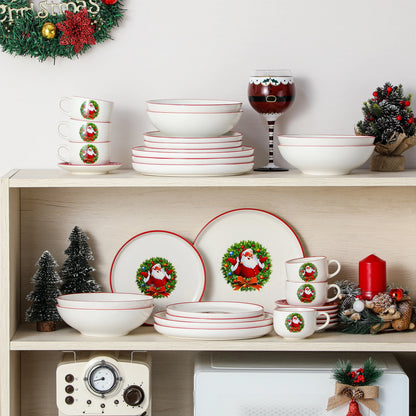 VEWEET 12/30 Piece Christmas Dinnerware Set