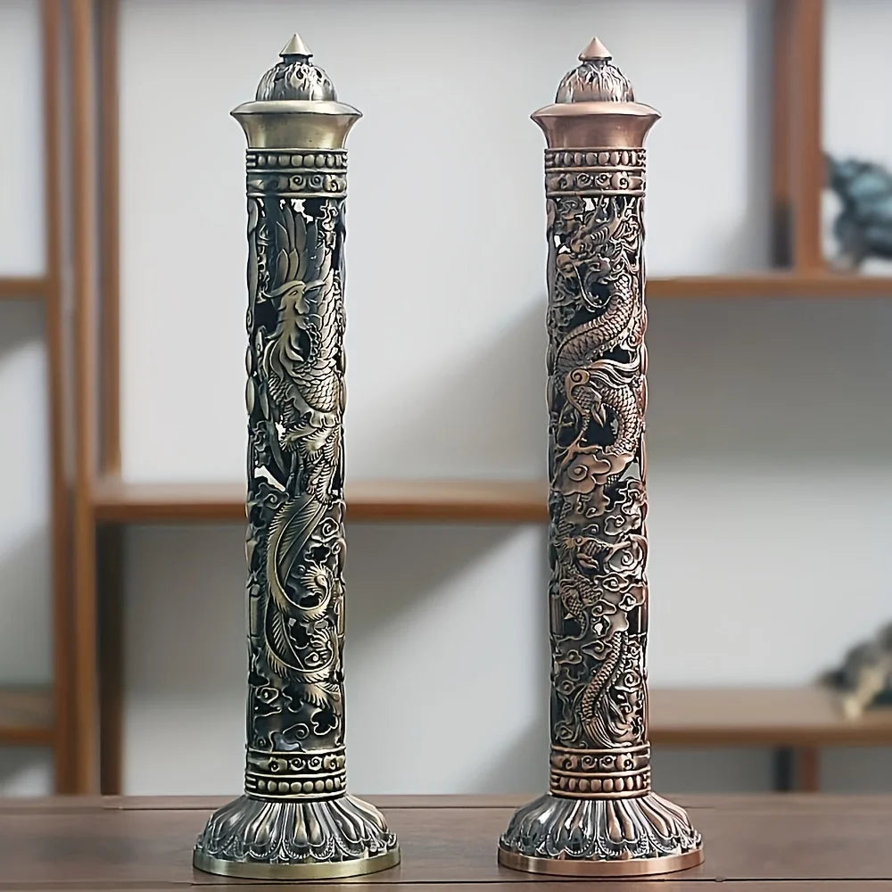 Incense Burner Buddha Heart Sutra Dragon