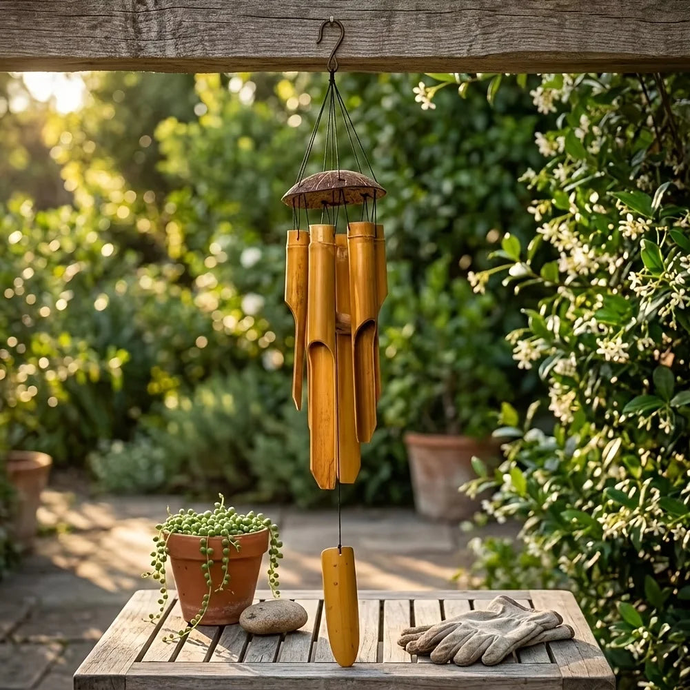 35-Inch Large Bamboo Wind Chimes