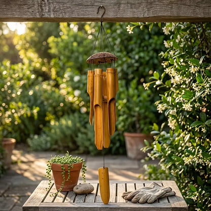 35-Inch Large Bamboo Wind Chimes