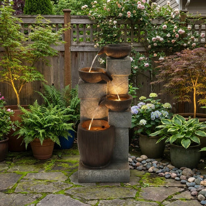 4-Tier Cascading Water Fountain
