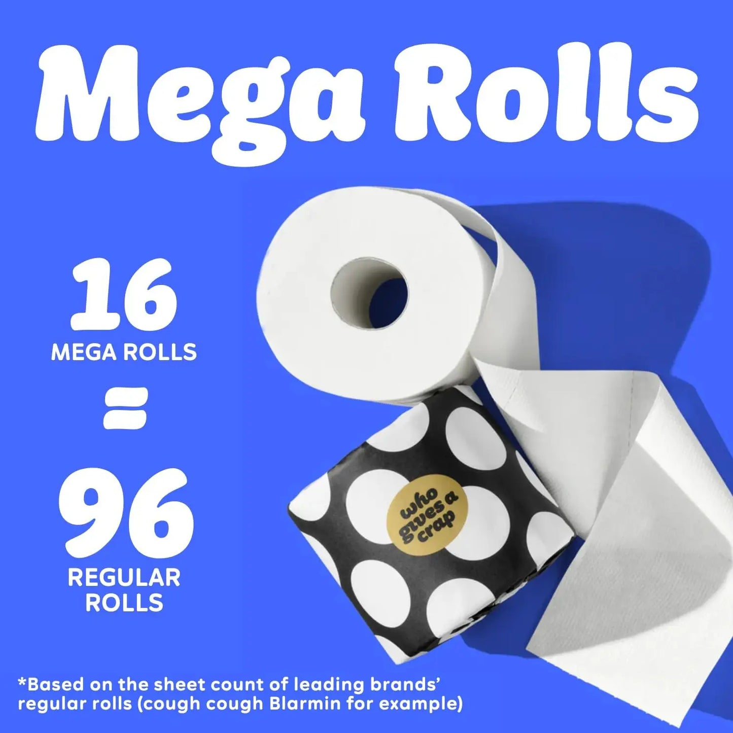 Eco-Friendly Bamboo Toilet Paper, 16 Rolls