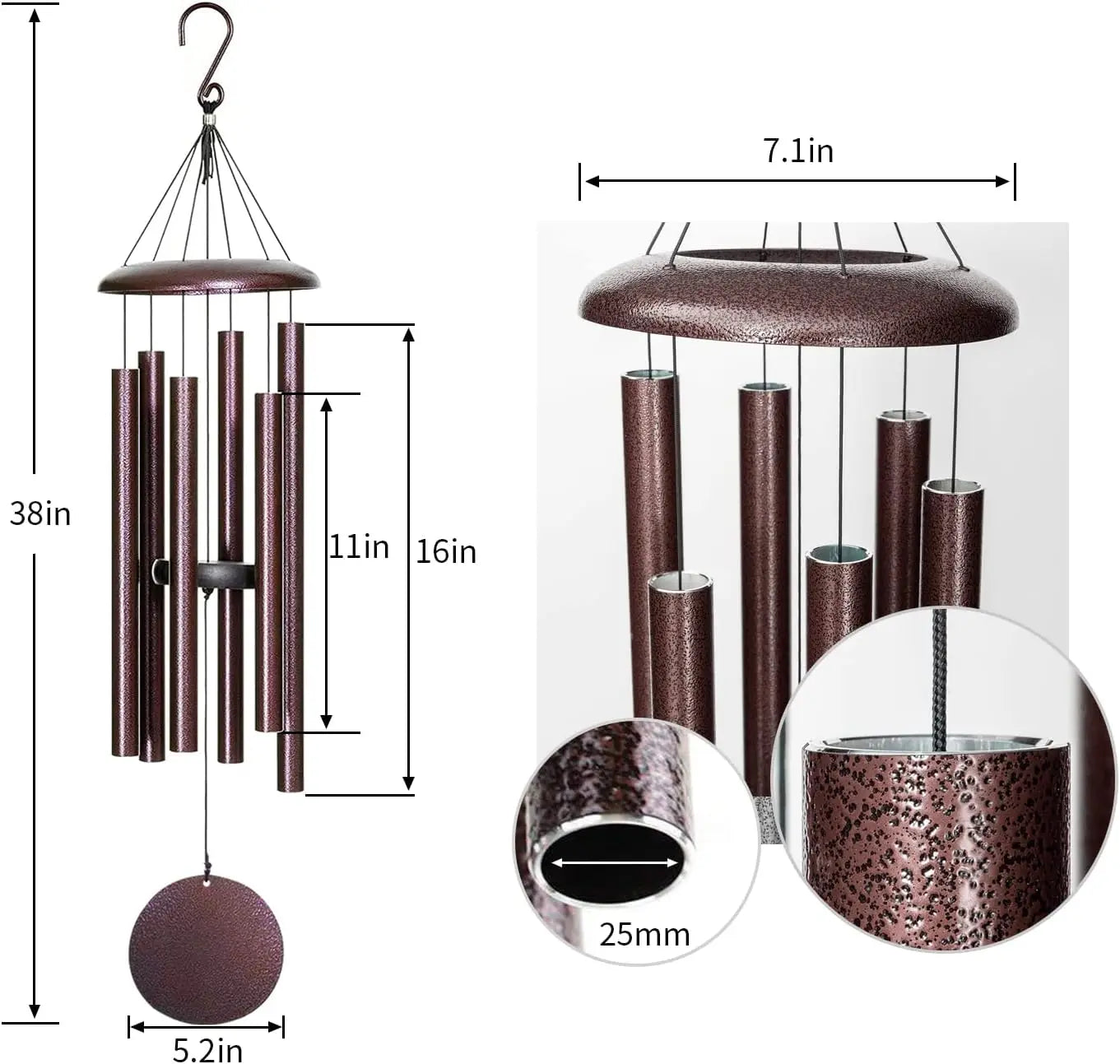 Deep Tone Wind Chimes