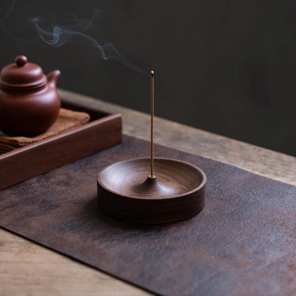 Black Walnut Solid Wood Incense Stick Burner