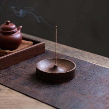 Black Walnut Solid Wood Incense Stick Burner