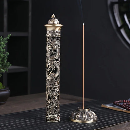 Incense Burner Buddha Heart Sutra Dragon