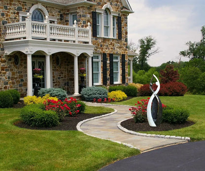 Graceful Dancing Couple Outdoor Fountain 57"