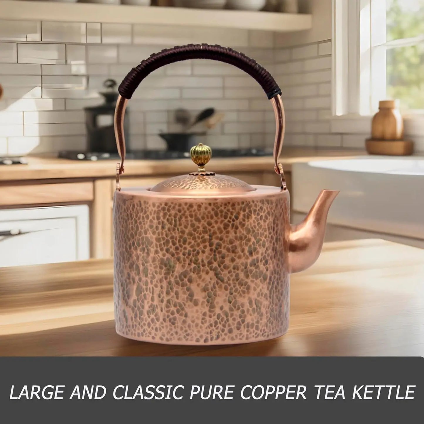 67.6oz Copper Teapot, Tea Kettle