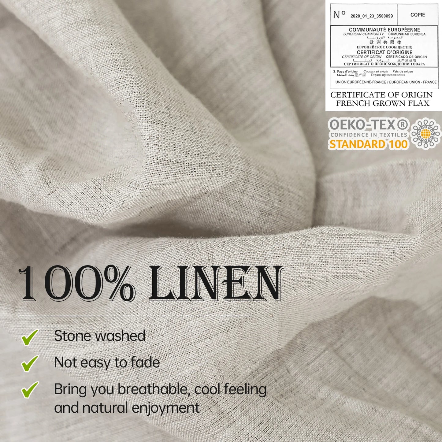 Simple & Opulence Linen Sheet Set