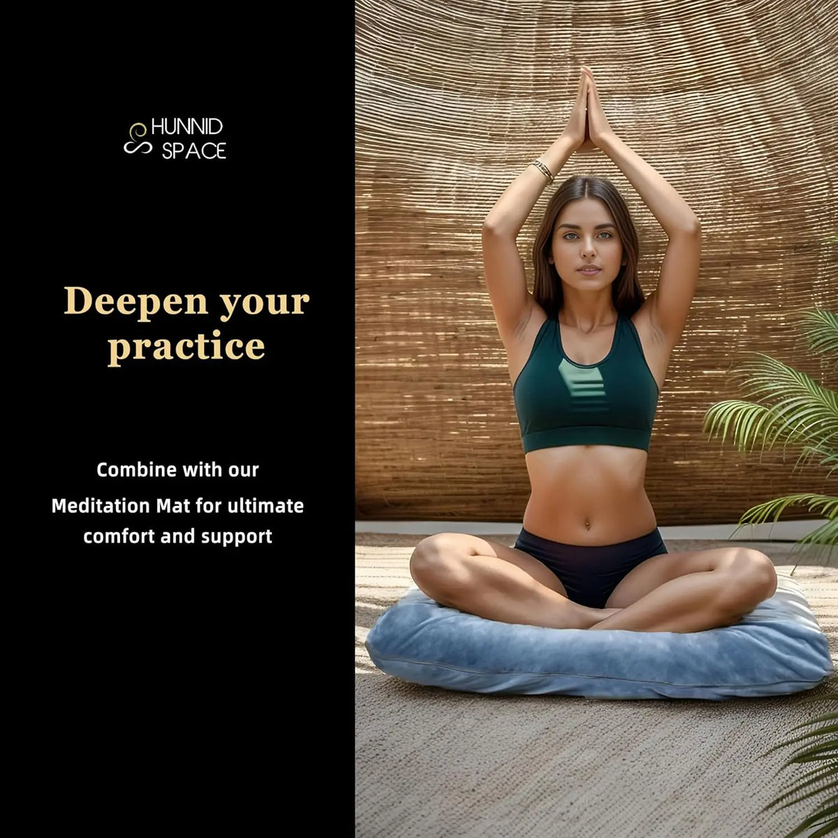 Meditation Zafu Cushion Set with Buckwheat Hulls & Memory Foam - Ergonomic Support for Yoga & Sitting