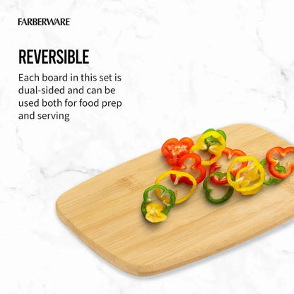4-Piece Bamboo Cutting Board Set
