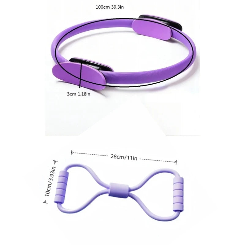 Yoga Pilates Fitness Ring and Resistance Band