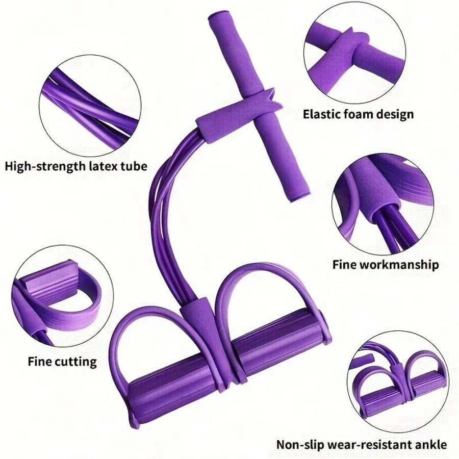 4 foot pedal resistance bands,