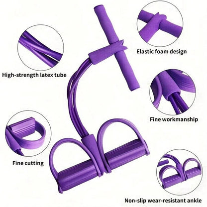 4 foot pedal resistance bands,