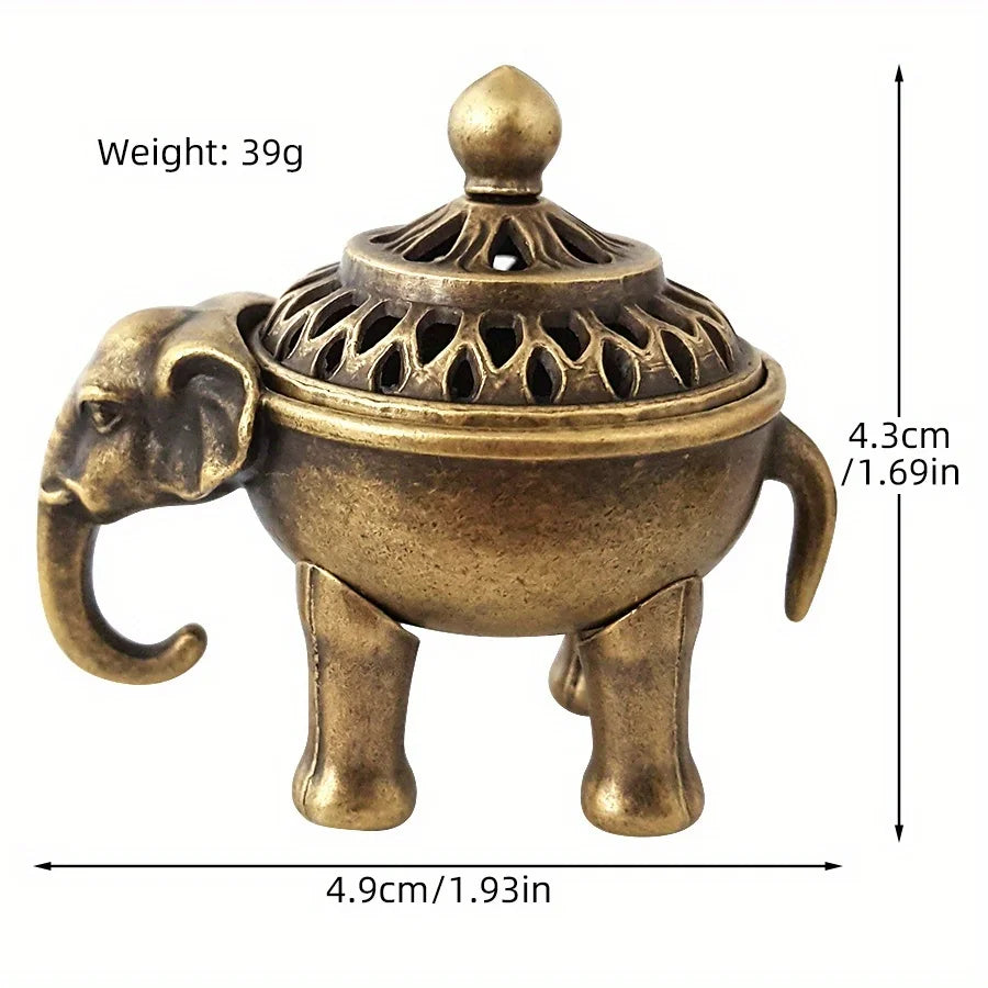 2pcs Elephant Incense Burners