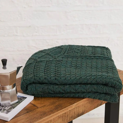 Patchwork Blanket, 100% Merino Wool