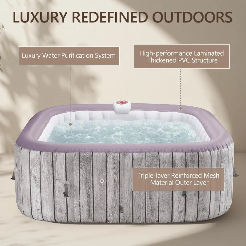 UHOMEPRO Inflatable Hot Tub Spa Set
