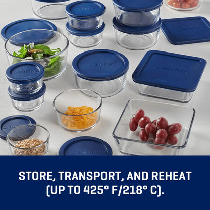 Glass food storage containers 30 pieces