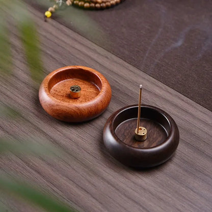Exquisite wooden plug-in incense burner - suitable for Buddhist worship, family tea rooms, desktop decoration - ideal gift