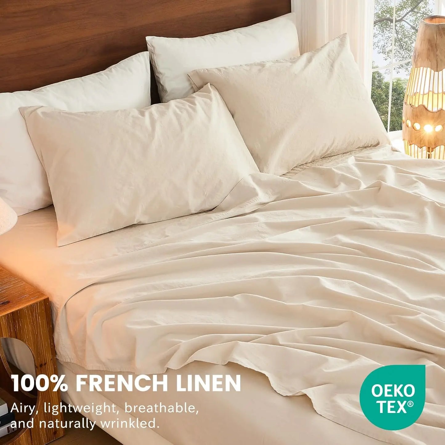 100% French Linen Sheets Queen