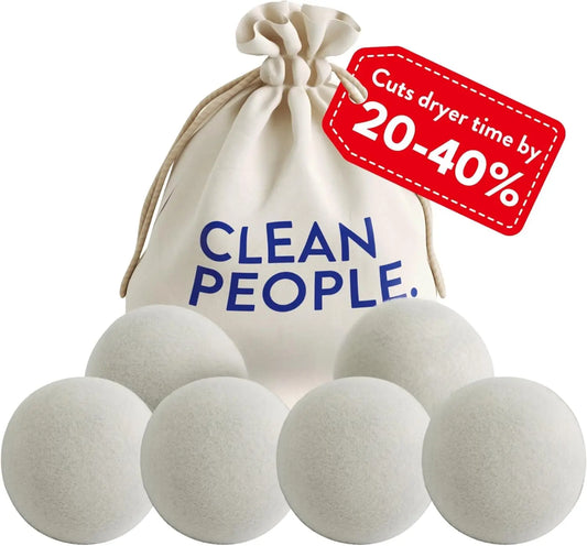 100% New Zealand Wool Dryer Balls, 6-Pack