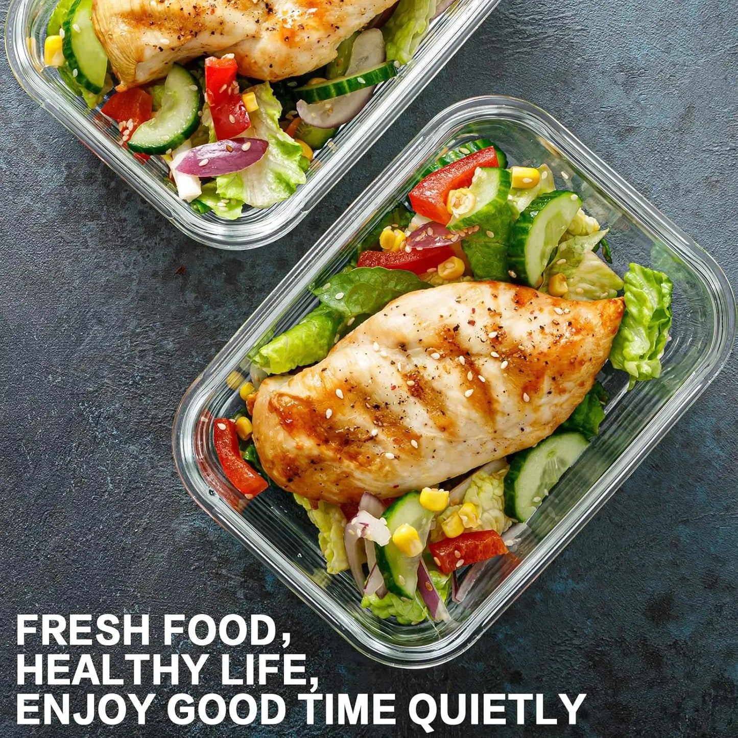 10-Pc Glass Food Storage Containers