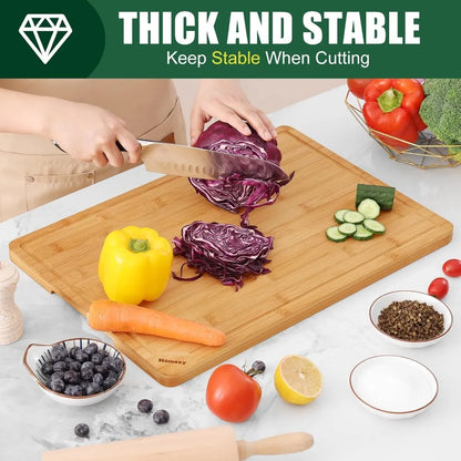 Extra Large Organic Bamboo Cutting Board
