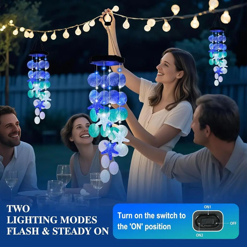 Outdoor Hanging Wind Chime Lights