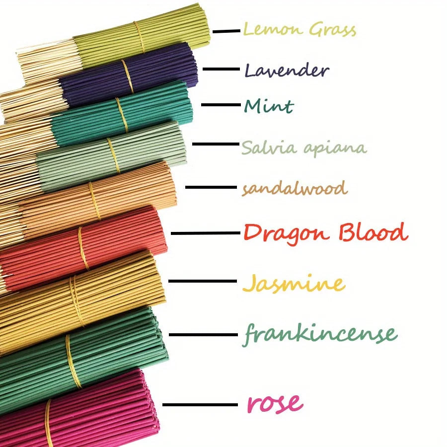 170pcs Scented Bamboo Incense Sticks