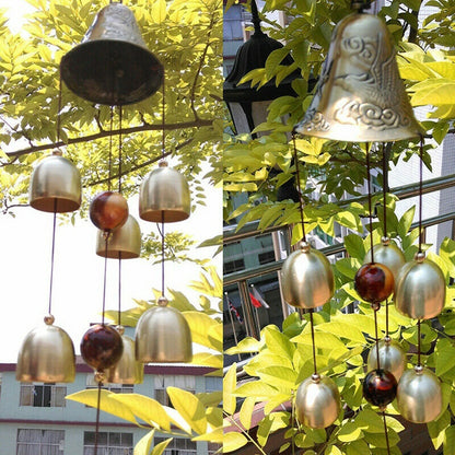6 Copper Bells Wind Chimes
