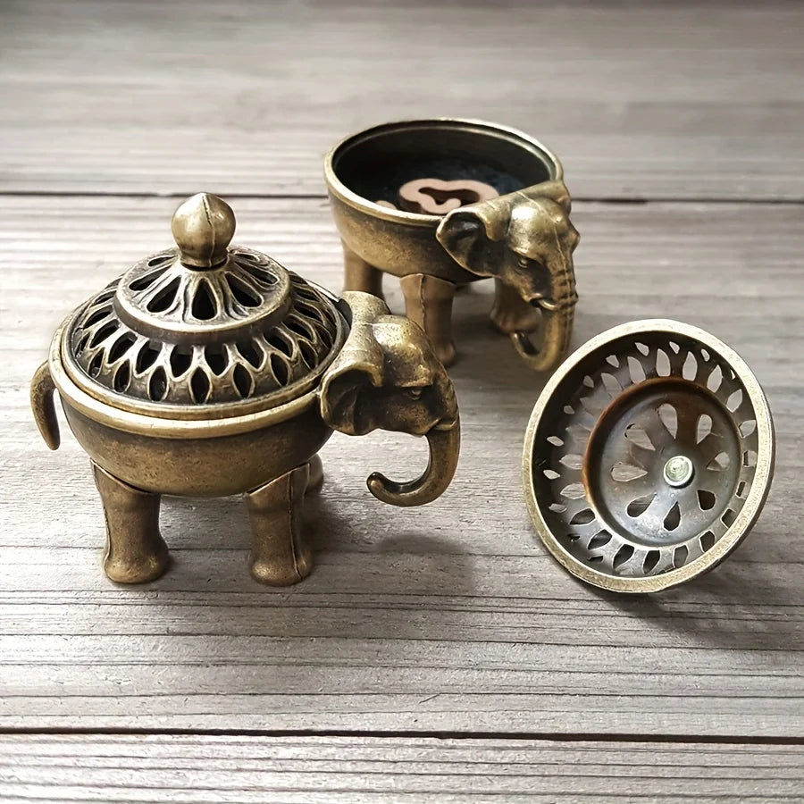2pcs Elephant Incense Burners